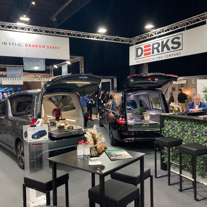 Derks Uitvaartmobiliteit stond op de uitvaartbeurs Funeral@Work