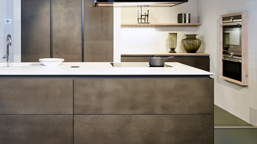 Grijze keuken industrieel-Ekelhoff Keukens-betonlook keuken