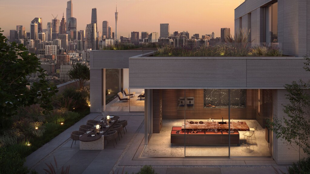 Modern keuken van Poggenpohl in penthouse