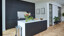 Moderne open keuken in matzwart met wit composiet werkblad van Ekelhoff Keukens