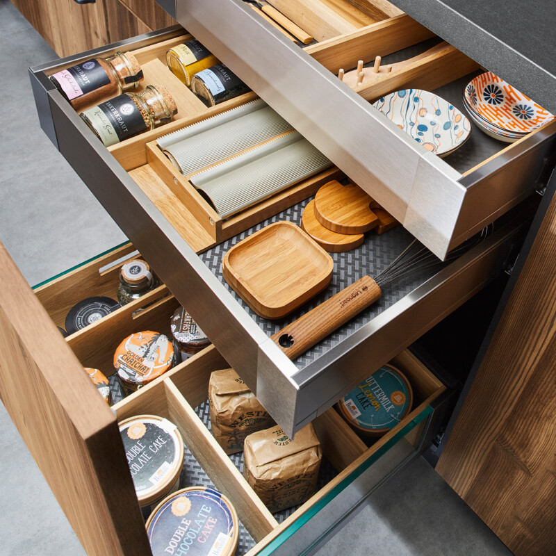 Ballerina XL Lade met binnenlades - keukenlade inrichting. Ekelhoff Küchen in Nordhorn