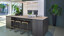 SieMatic SLX Showroomkeuken in Oolong eiken en Sterlinggrijs met keramisch blad en Miele apparatuur.