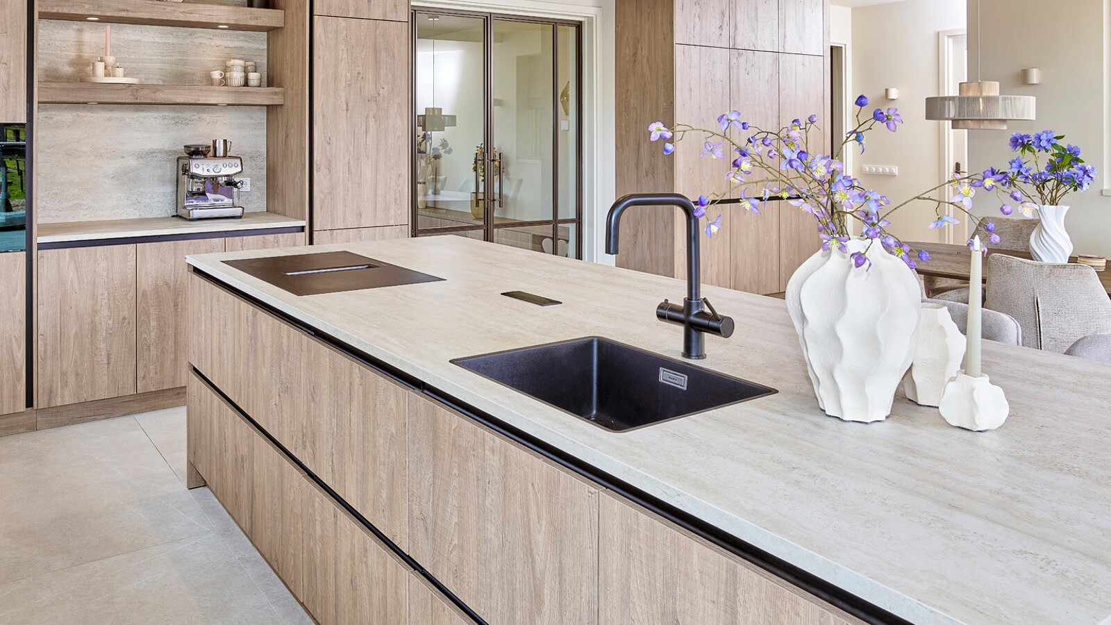 Houtlook keuken-Ballerina-Sherwood eiken-Ekelhoff Keukens