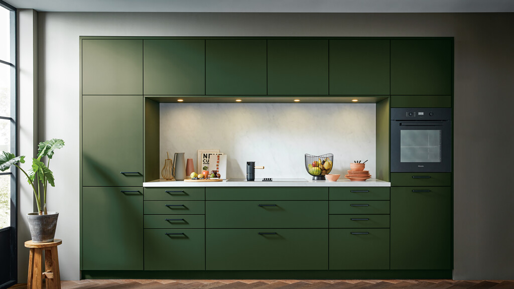 Contur keuken-bosgroen