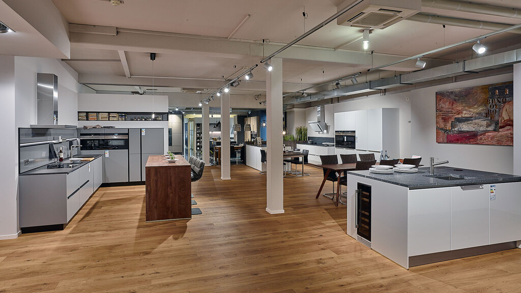 Diverse showroomkeukens in het Keukenhuis Ekelhoff Nordhorn