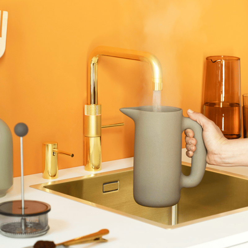 Quooker kopen fusion round gold bij Ekelhoff Keukens