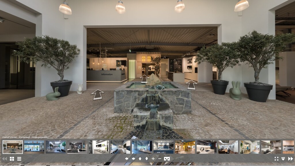 Virtuele tour in de filiaal Küchenland aan de Bentheimer Straße