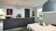 Zwart witte keuken van next125 met matglas fronten van Ekelhoff Keukens in Duitsland