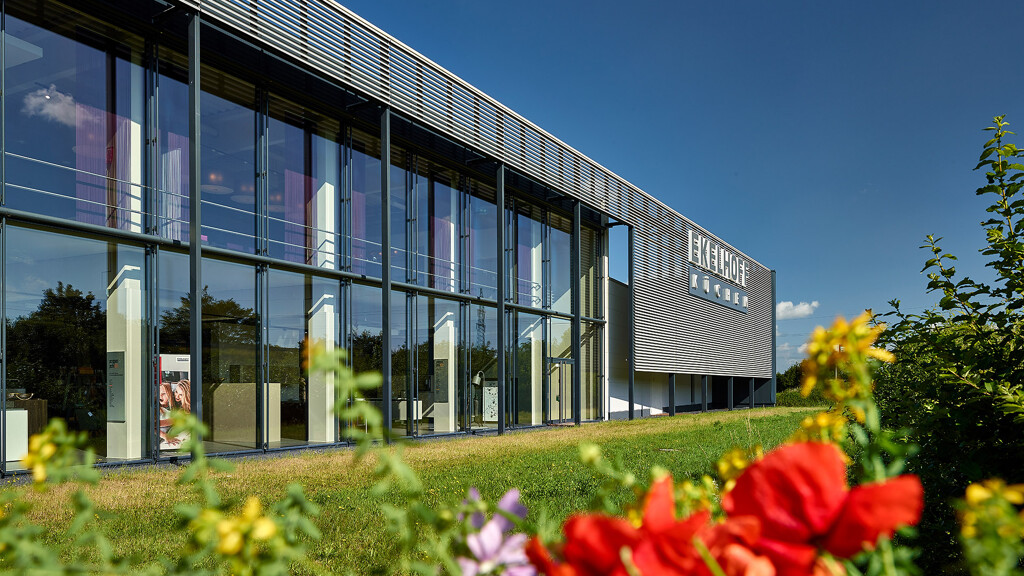 Zicht op Ekelhoff keukenland Duitsland in Nordhorn