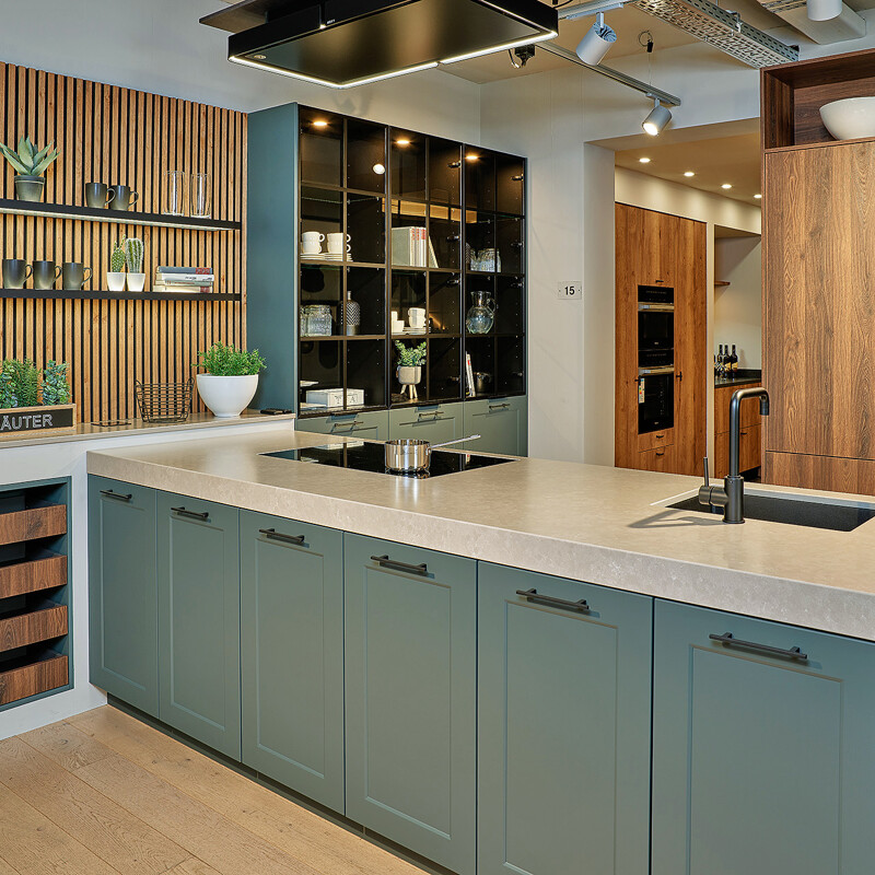 Groene keuken-Ballerina Keukens-Midnight green-Ekelhoff Kuechen