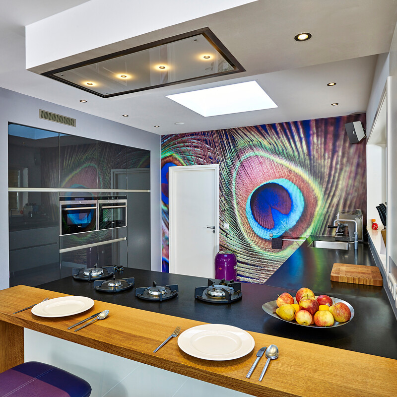 Contur Keuken met Pitt cooking van Ekelhoff Kuchenland - antraciet grijze keuken