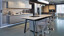 Next125 NX912 van Ekelhoff Kuchen een licht grijze keuken industrieel
