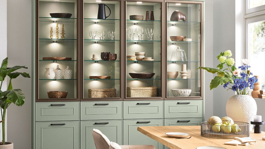 ballerina-keukens-groene-buffetkast-vitrinekast