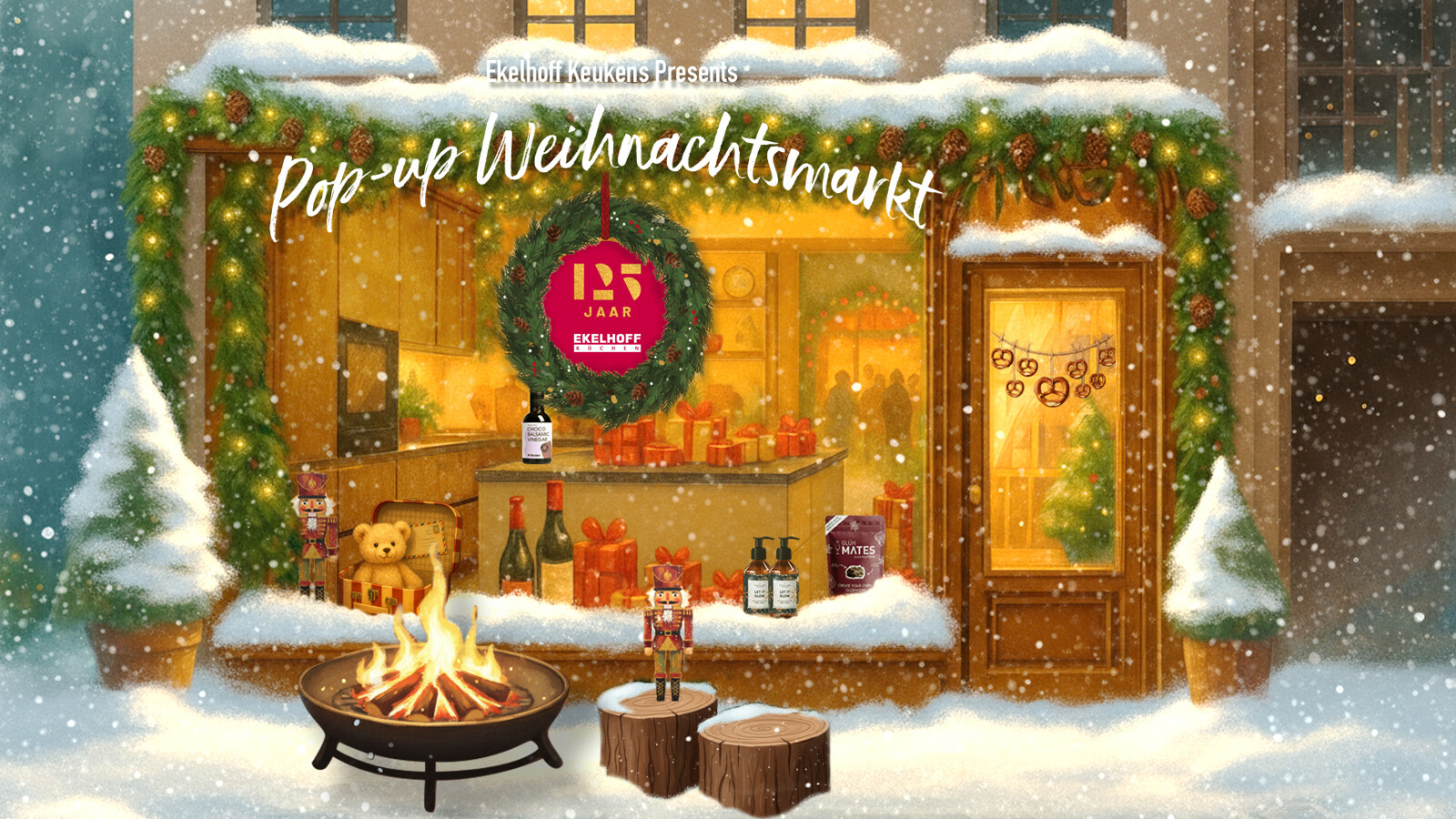 Weihnachtsmarkt pop-up Amsterdam-Ekelhoff Keukens