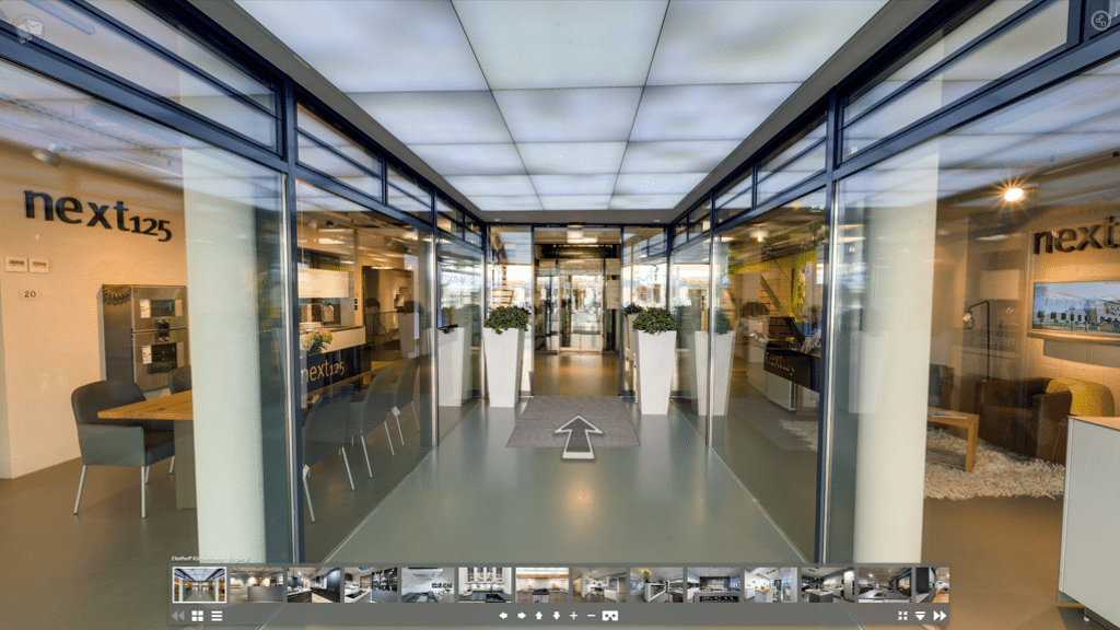 Virtuele tour in de filiaal Küchenhaus in het stadscentrum