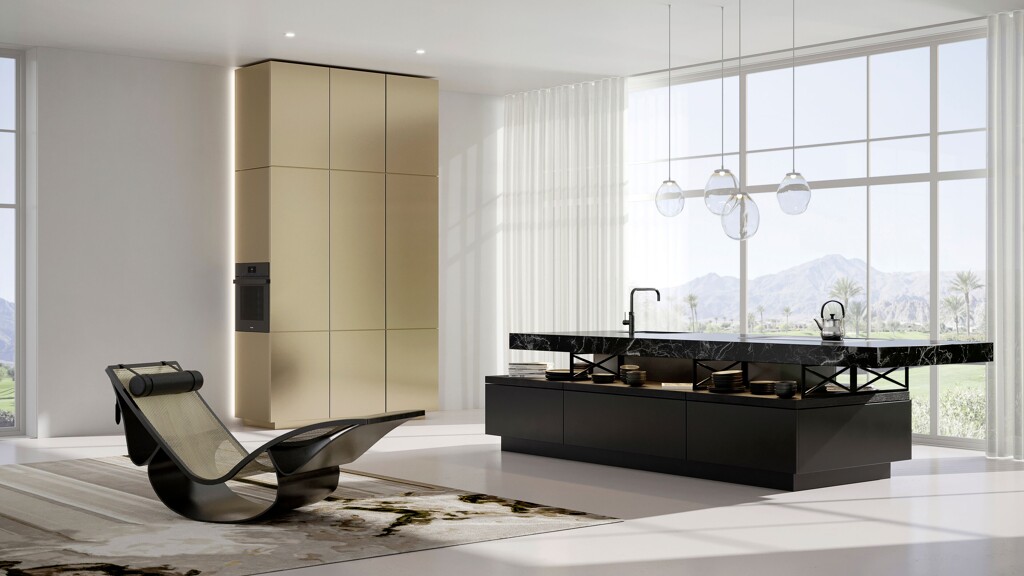 Mat  zwarte keuken van Poggenpohl plus Modo