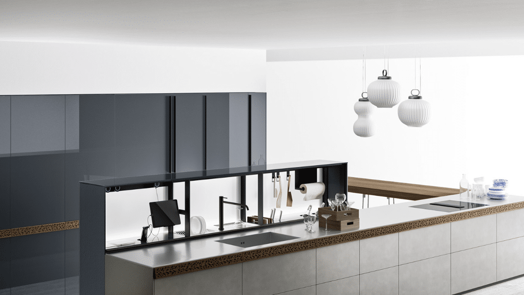 Besondere italienische Designerküche von Valcucine in der Linie Genius Loci. Valcucine Ausstellungsküchen Sale bei Ekelhoff Küchen in Nordhorn.