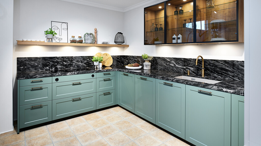 Groene keuken-Contur-Eucalyptusgroen_Ekelhoff Keukens