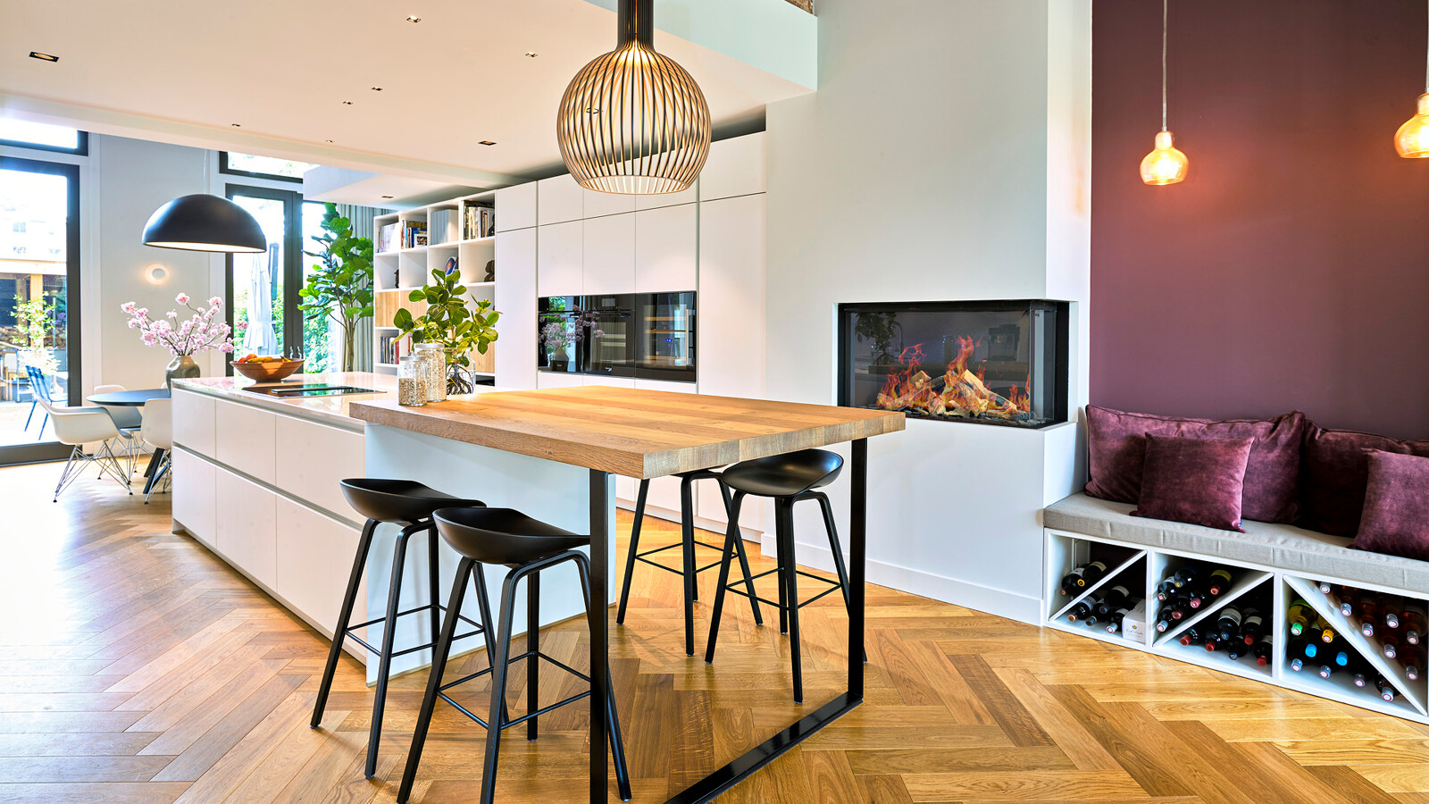 Ekelhoff Keukens next125 NX500 Duitse keuken. Keukeneiland met bartafel