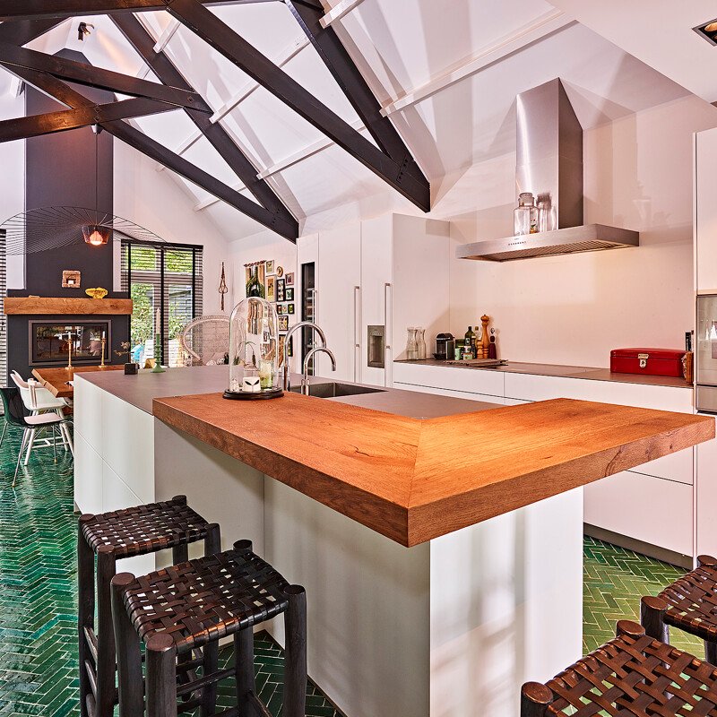 Spoeleiland van next 125 NX500 met Gaggenau Keukenapparatuur