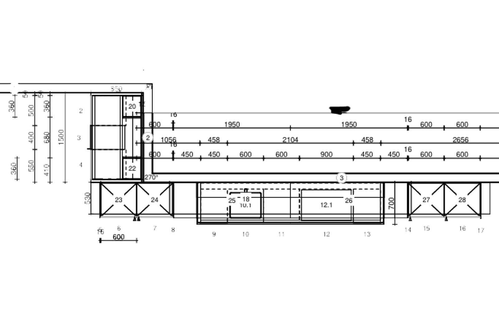Grundriss Koje 52 KH