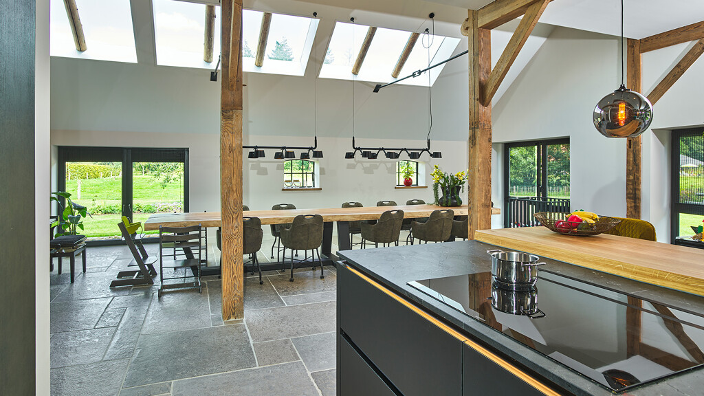 Wohnküche mit Kücheninsel der Designmarke next125. Bei unseren Kunden zu Hause, von Ekelhoff Küchen in Nordhorn.