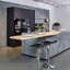 High-End Designkeuken van next125 NX950 met Keramik Fronten - grijze keuken
