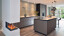 next125 kitchen-NX912 kitchenisland with glass fronts Ekelhoff Kitchen