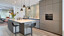 next125 kitchen NX912 kitchenisland with glass doors - Ekelhoff Kitchen